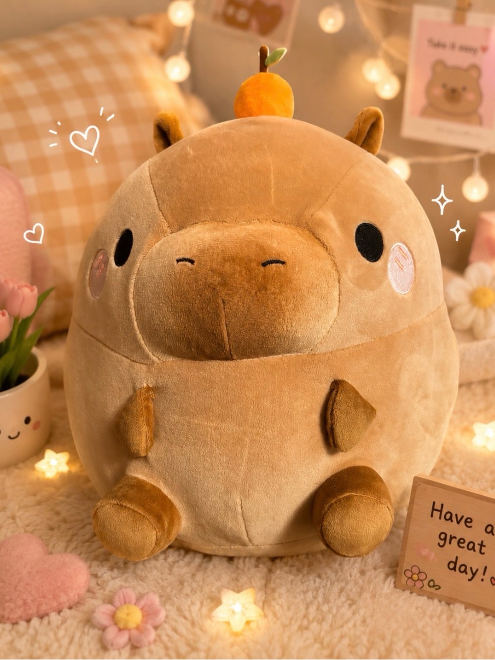 🍊 Hot Topic Exclusive Cute Round Plush Capybara 🍊